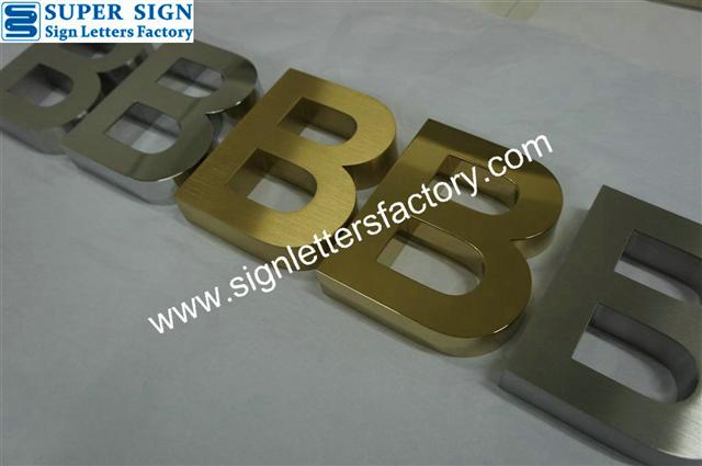 stainless steel letters sign